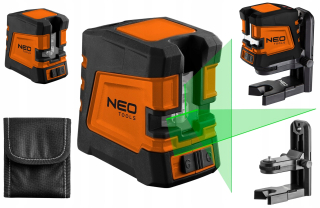 Krížový laser - NEO 75-107 CROSS LASEROVATEĽOVAŤ 20M ZELENÝ