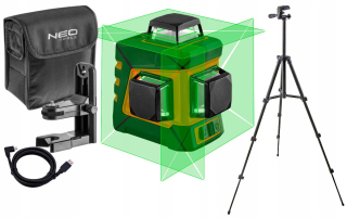 Krížový laser - NEO 75-108 Krížový laser 360 ° 20m + statív