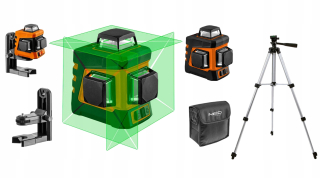 Krížový laser - NEO 75-108 LASER Cross 360 ° 20m + Statív
