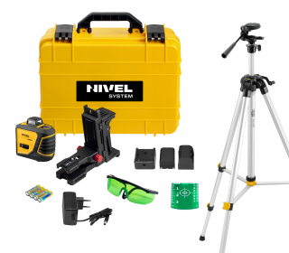 Nivelak - NIVEL SYSTEM CL2D-G KRÍŽOVÝ LASEROVÝ ZELENÝ STOJAN