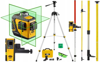 Krížový laser - NIVEL SYSTEM CL3D-G + PATCH SENSOR POLE STAROST