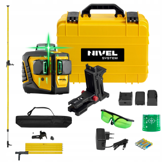 Krížový laser - Nivel System CL3D-G Cross Laser Green + Pole