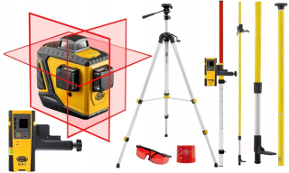 Krížový laser - NIVEL SYSTEM CL3D LASER SENSOR POLE POST TRIPOD