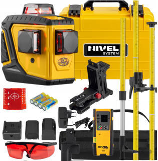 Nivelak -  NIVEL SYSTEM CL3D KRÍŽOVÝ LASER + SNÍMAČ + PÓL