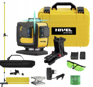 Krížový laser - NIVEL SYSTEM CL4D-B LASEROVÁ MODRÁ PÓLKA LP-33