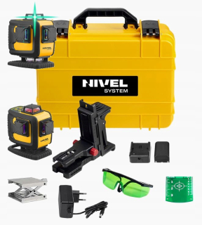 Krížový laser - SYSTÉM NIVEL CL4D-G 4X360 CROSS LASER LEVER