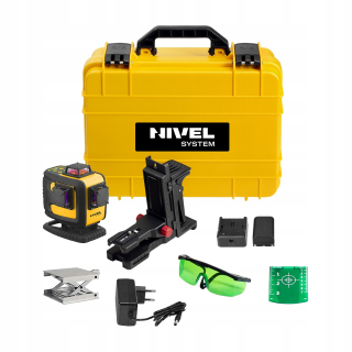 Krížový laser - Nivel System CL4D-G Green Laser 4x360 + Statív