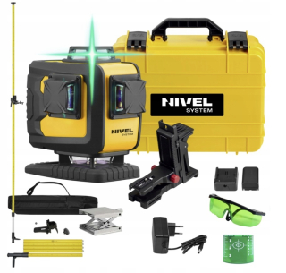 Krížový laser - NIVEL systém CL4D-G Laser Green + Power LP-33