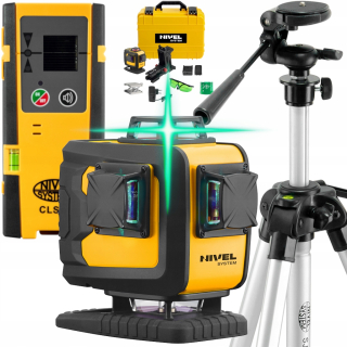 Krížový laser - Nivel System CL4DG Detektor statívu - Laser 360 4D
