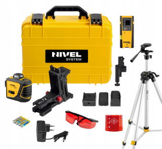 Nivelak -  NIVEL SYSTEM CROSS LASER CL3D + SNÍMAČ + TRIPOD