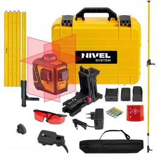 Nivelak - Nivel System Cross Laser CL3D Lineárny + pól