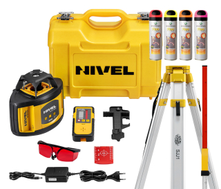Nivelak - ÚROVEŇ NIVEL SYSTEM NL500 LEVEL + STOJANOVÁ DOSKA + FARBY