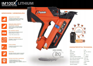 Sponkovačka, nastreľovačka - NOVÝ NAILER PASLODE IM100Xi, FV, 24h + ZDARMA!