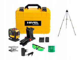 Krížový laser - NOVÝ NIVEL ZELENÝ 4D LASER CL4D-G + STROJ