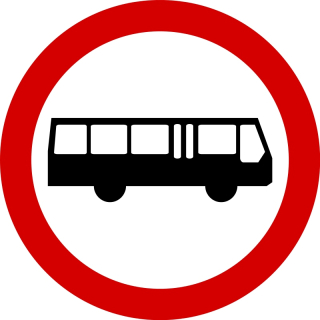B-3a: Zákaz vjazdu autobusov