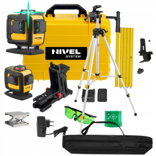 Krížový laser - Nivel System CL4D-G Cross Laser + Tripod + Pole