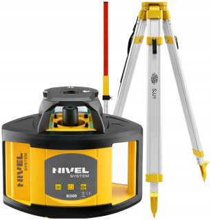 Nivelak - Rotačný laser Nivel System NL500, statív + zamestnanci