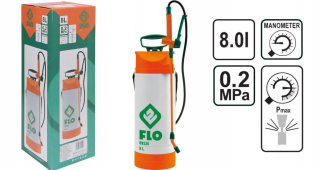Postrekovač - Tlakový postrekovač 8L s Manometrom FLO 89520