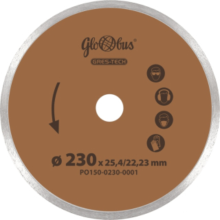 DIAMANTOVÁ PÍLA 230x22,23 GRES-TECH GLOBUS