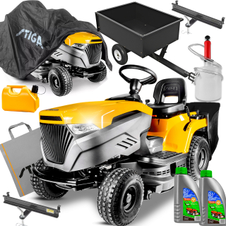 ZÁHRADNÝ TRAKTOR STIGA 16 HP KRYT ZADARMO + PRÍVES + ZÁLOŽNÉ ZARIADENIE ORIGINÁL!