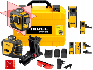 Krížový laser - LEVEL LASER NIVEL SYSTEM CL3D 3 X 360 + SENZOR