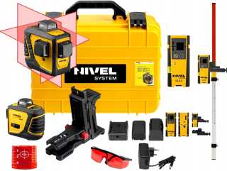 Krížový laser - LEVEL LASER NIVEL SYSTEM CL3D + SENZOR + NÁPLATA