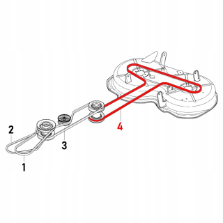 Pasek 589533101 Husqvarna Rider R 115B 115C 120C Jonsered FR 2315 MA