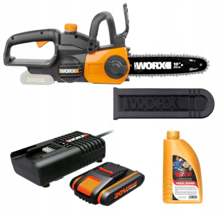 Píla - Videl akum. Worx WG322E.9 + WA3551.1 2,0 Ah + WA3860