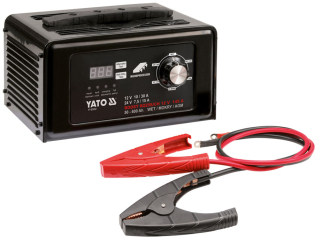Autonabíjačka - Elektronický usmerňovač 12V 24V 30A Spustenie Yato