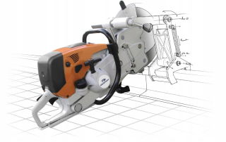 Píla na - Stihl GEISMAR MTZ350 Rezačka koľajníc Železničná píla