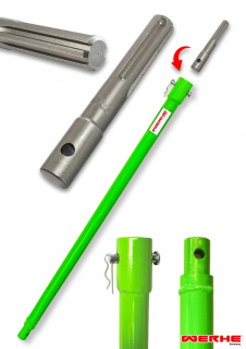 Vrtačka - Predĺženie pre vrtnú súpravu - 60 cm + adaptér WERHE sds max
