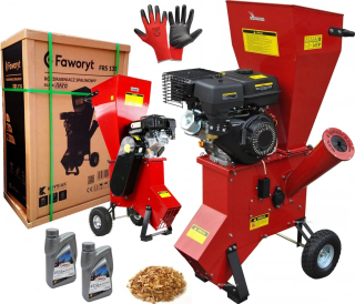 Drvič, štiepkovač - Benzínový štiepkovač SHREDDER 6,5 HP Oleje