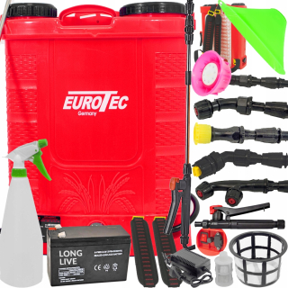 Eurotec postrekovač na batérie s objemom 16 litrov