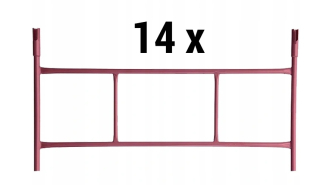 Lešenie WARSZAWSKIE lešenie set 14 rámov