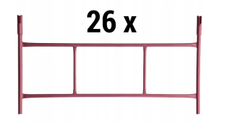 Lešenie WARSZAWSKIE lešenie set 26 rámov
