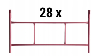 Lešenie WARSZAWSKIE lešenie set 28 rámov
