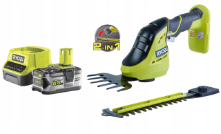 Nožnice - RYOBI Nožnice na trávu a kríky 18 V OGS1822 5,0 Ah