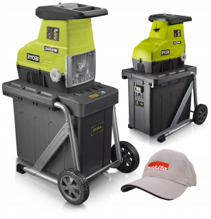 Drvič, štiepkovač - RYOBI RSH3045U POBOČKOVÝ ŠROTOVAČ 3000W + MAKITA