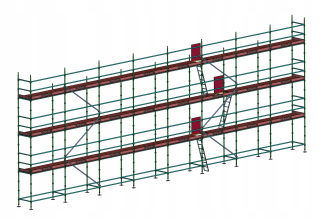 Lešenie - Klinové lešenie na vianočný stromček 100% BHP 160m2 GALVANIZOVANÉ