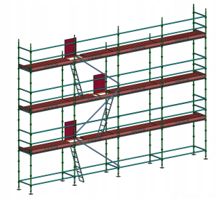 Lešenie - Vianočné klinové lešenie plné BHP 80 m2 GALVANIZOVANÉ