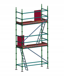 Káblové lešenia GPK120 PROFESIONÁLNY murár 120cm šírka