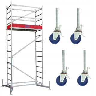 Lešenie - ClimTec KRAUSE 5m hliníkové lešenie + rolky
