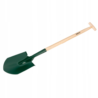 Špachtle ostré, drevená násada, rukoväť "T", americký, 15G027