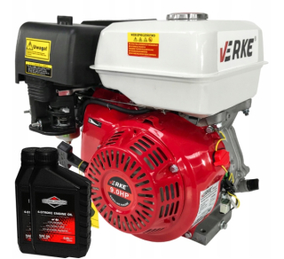 Motor - SPALOVACÍ MOTOR 9KM OHV Hriadeľ 25,4 mm OLEJOVÝ VERKE
