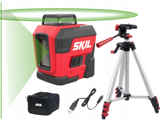 Krížový laser - Skil 1961 Cross Laser Green 30m Li-ion Statív