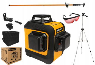 Krížový laser - Inteligentný krížový laser 360 ° 15m + statív + pól