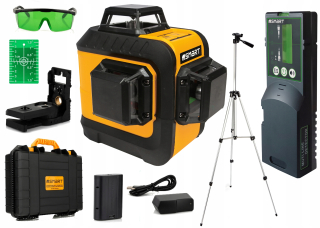 Krížový laser - Smart Cross Laser Green 30m + TRIPOOD + detektor