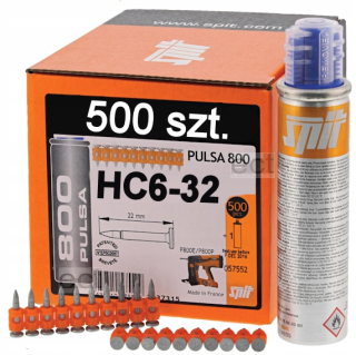 Sponkovačka, nastreľovačka - SPIT 57554 Nails 500 ks. HC6-32 + GAZ