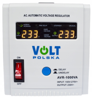 Elektrocentrála - AVR 1000VA prúd stabilizátora za celkové