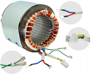 Elektrocentrála - Stator 120 mm na Generator generátor 3,8kW 1F 5kVA